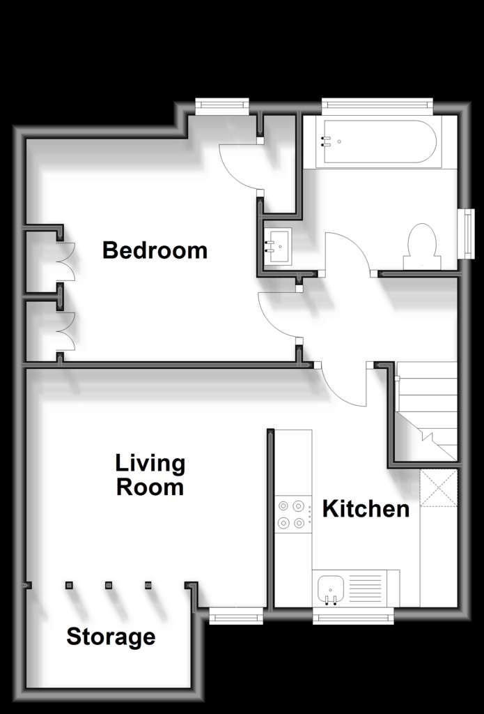 1 bedroom flat for sale - floorplan