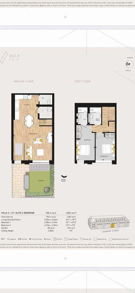 2 bedroom flat to rent - floorplan