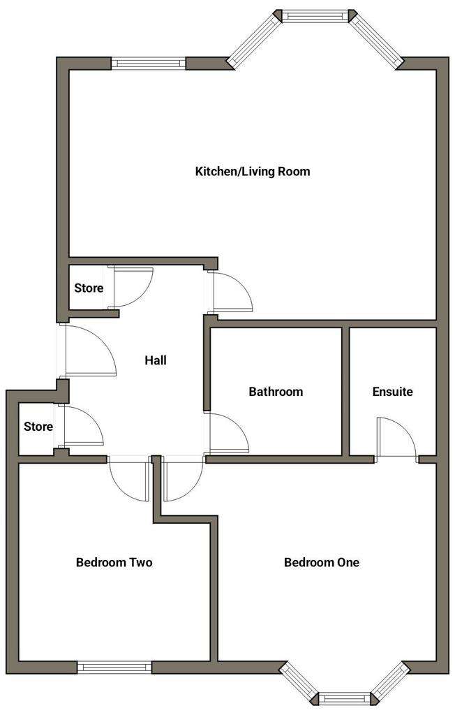 2 bedroom flat for sale - floorplan