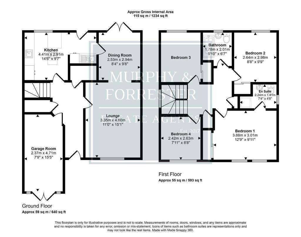 4 bedroom detached house for sale - floorplan