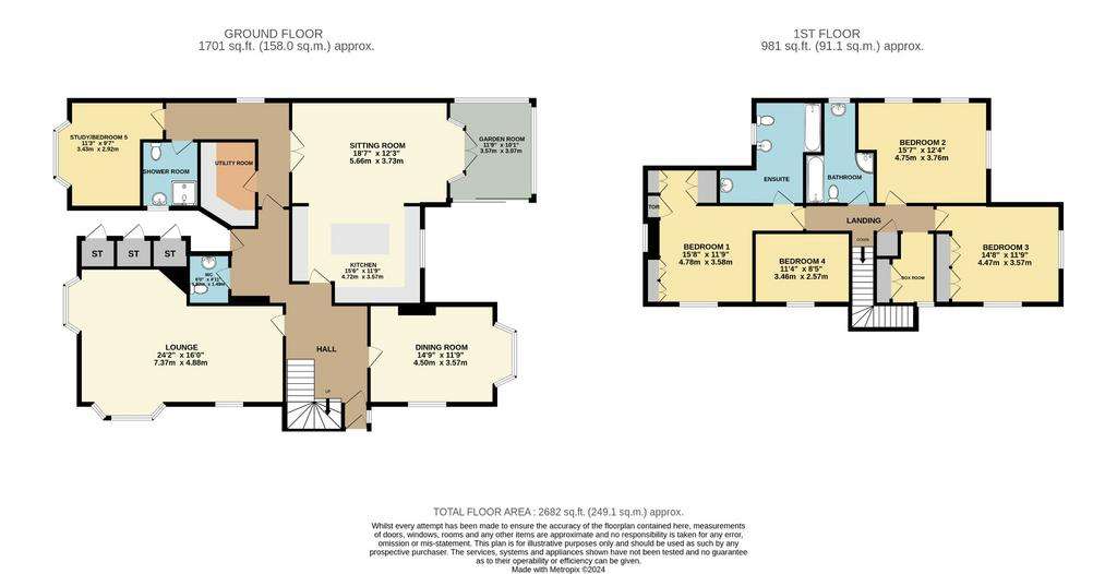 5 bedroom detached house for sale - floorplan