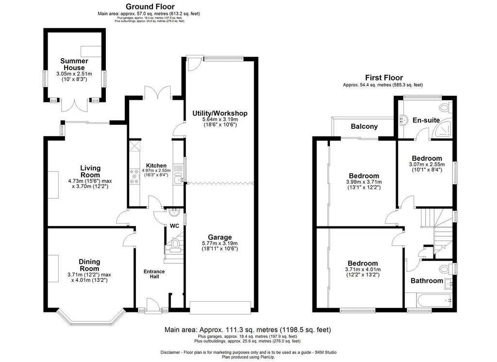 3 bedroom detached house for sale - floorplan