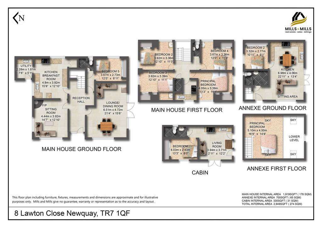 5 bedroom detached house for sale - floorplan