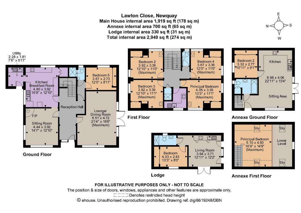 7 bedroom bungalow for sale - floorplan