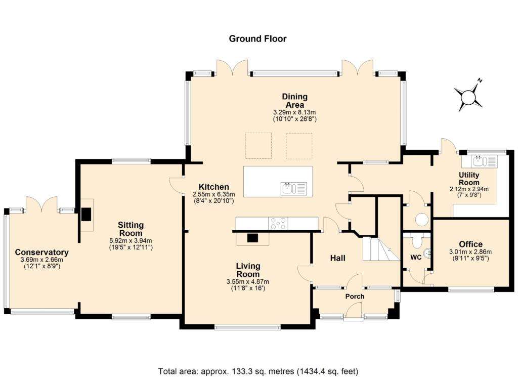 4 bedroom detached house for sale - floorplan