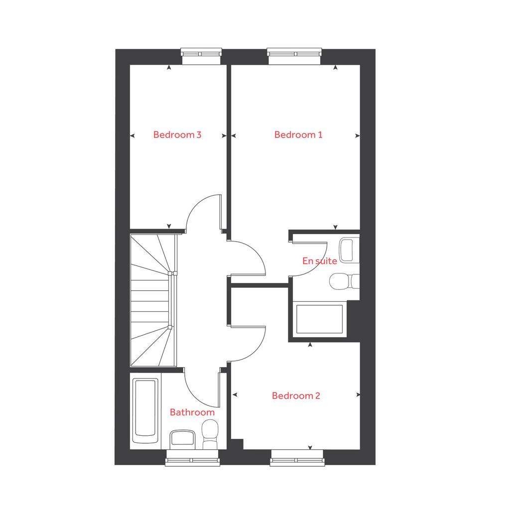 3 bedroom semi-detached house to rent - floorplan