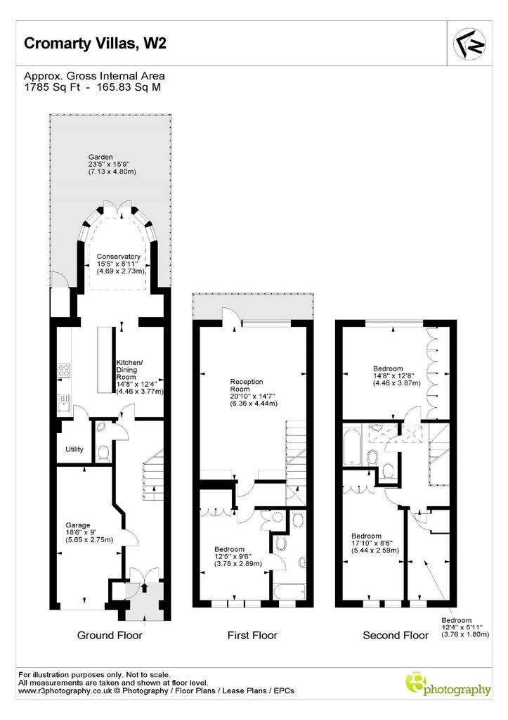 4 bedroom mews house to rent - floorplan