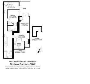 2 bedroom flat to rent - floorplan