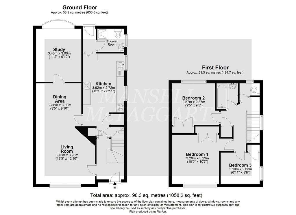 3 bedroom semi-detached house for sale - floorplan