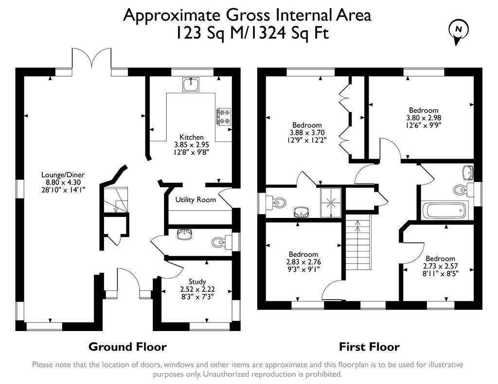 4 bedroom detached house for sale - floorplan