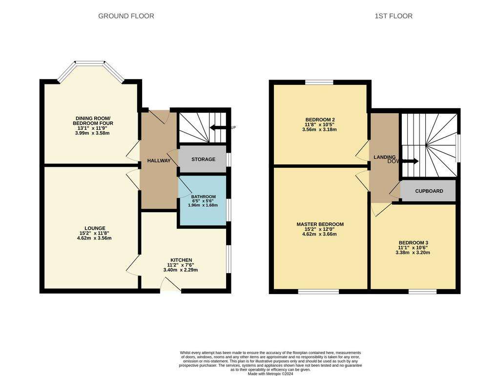 4 bedroom semi-detached house for sale - floorplan