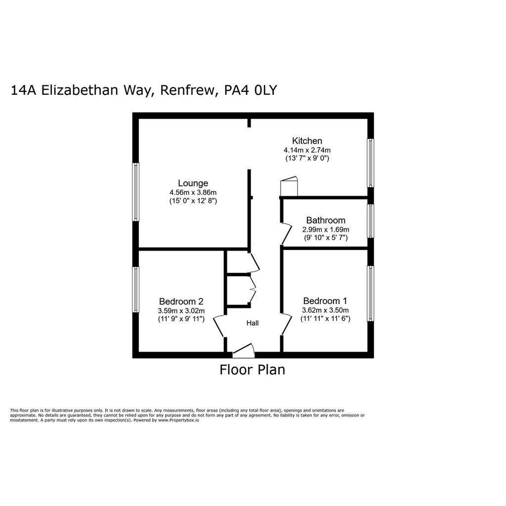 2 bedroom flat for sale - floorplan