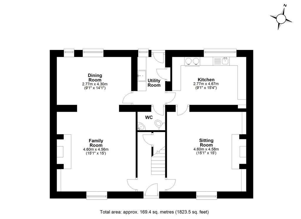 3 bedroom cottage for sale - floorplan