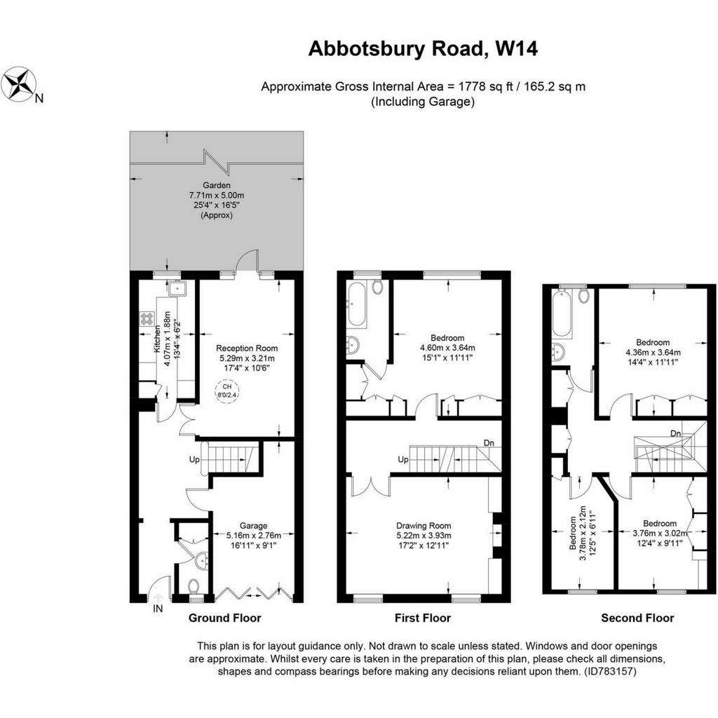 4 bedroom terraced house to rent - floorplan