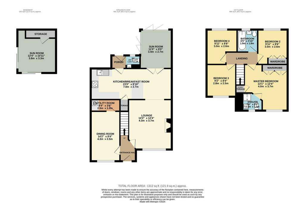 4 bedroom detached house for sale - floorplan