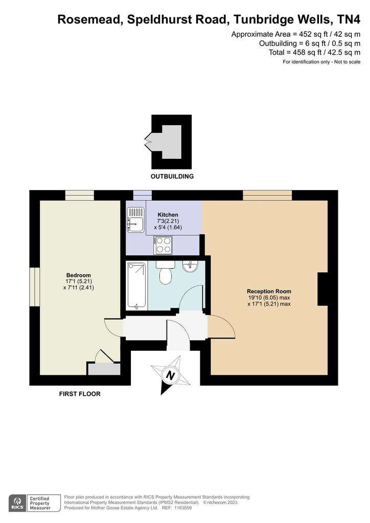 1 bedroom flat for sale - floorplan