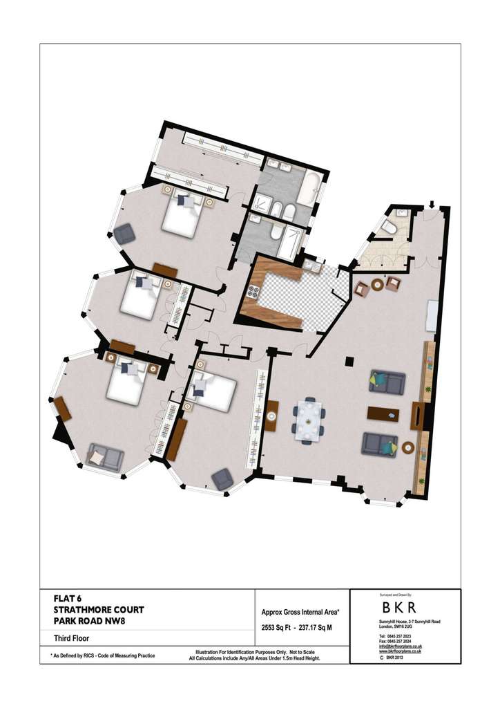 4 bedroom flat to rent - floorplan