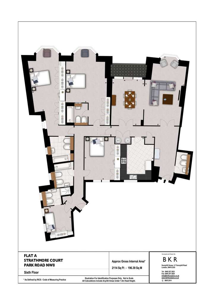 4 bedroom flat to rent - floorplan