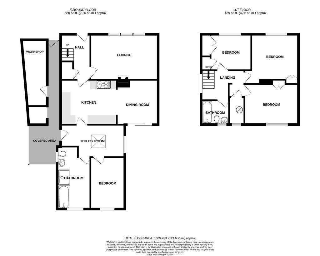 4 bedroom semi-detached house for sale - floorplan