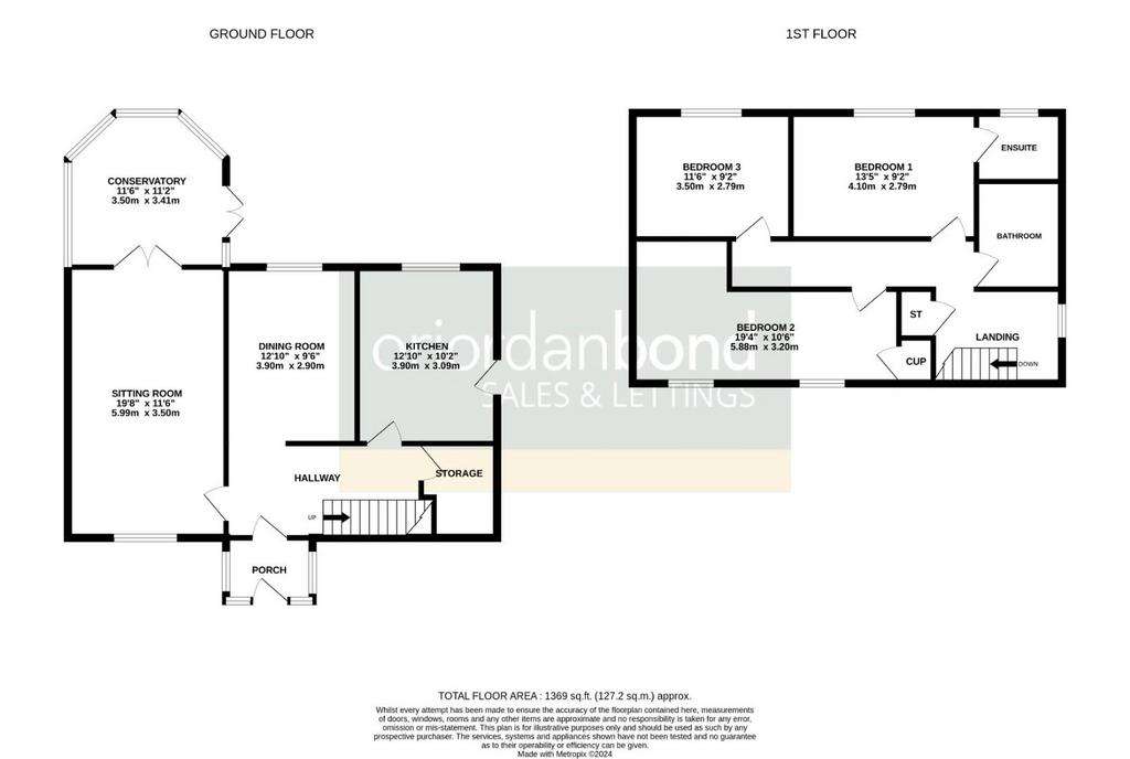 3 bedroom detached house for sale - floorplan