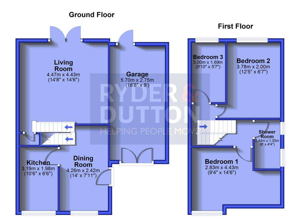 3 bedroom detached house for sale - floorplan