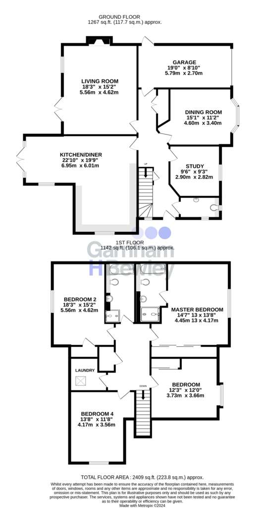 4 bedroom detached house for sale - floorplan