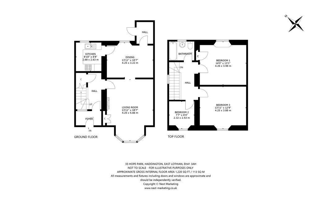 3 bedroom terraced house to rent - floorplan