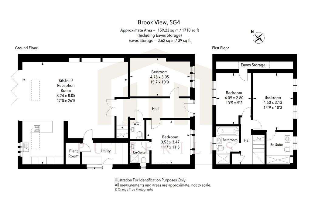 4 bedroom semi-detached house for sale - floorplan