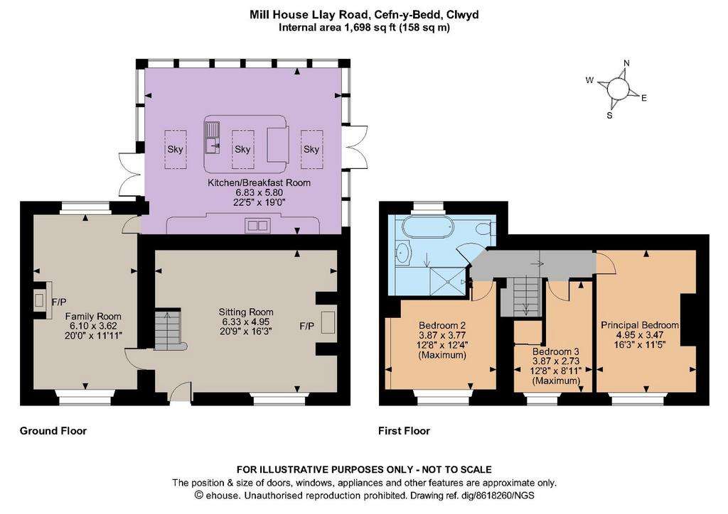 3 bedroom detached house for sale - floorplan