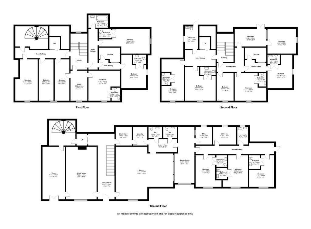 15 bedroom semi-detached house for sale - floorplan