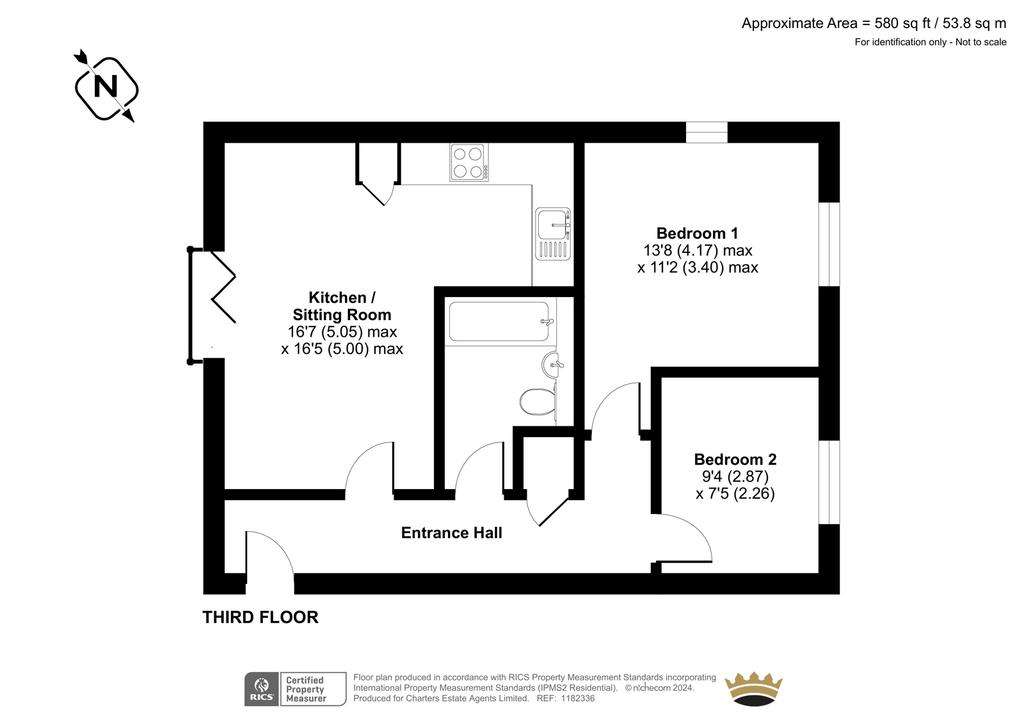 2 bedroom flat for sale - floorplan