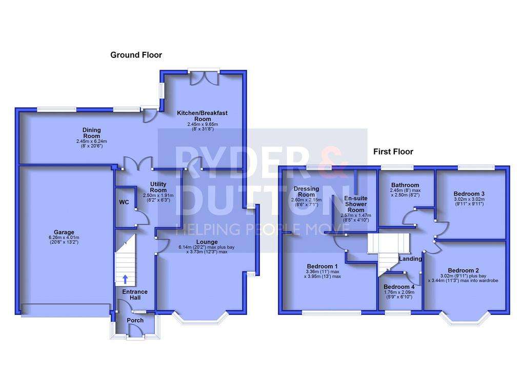 4 bedroom detached house for sale - floorplan