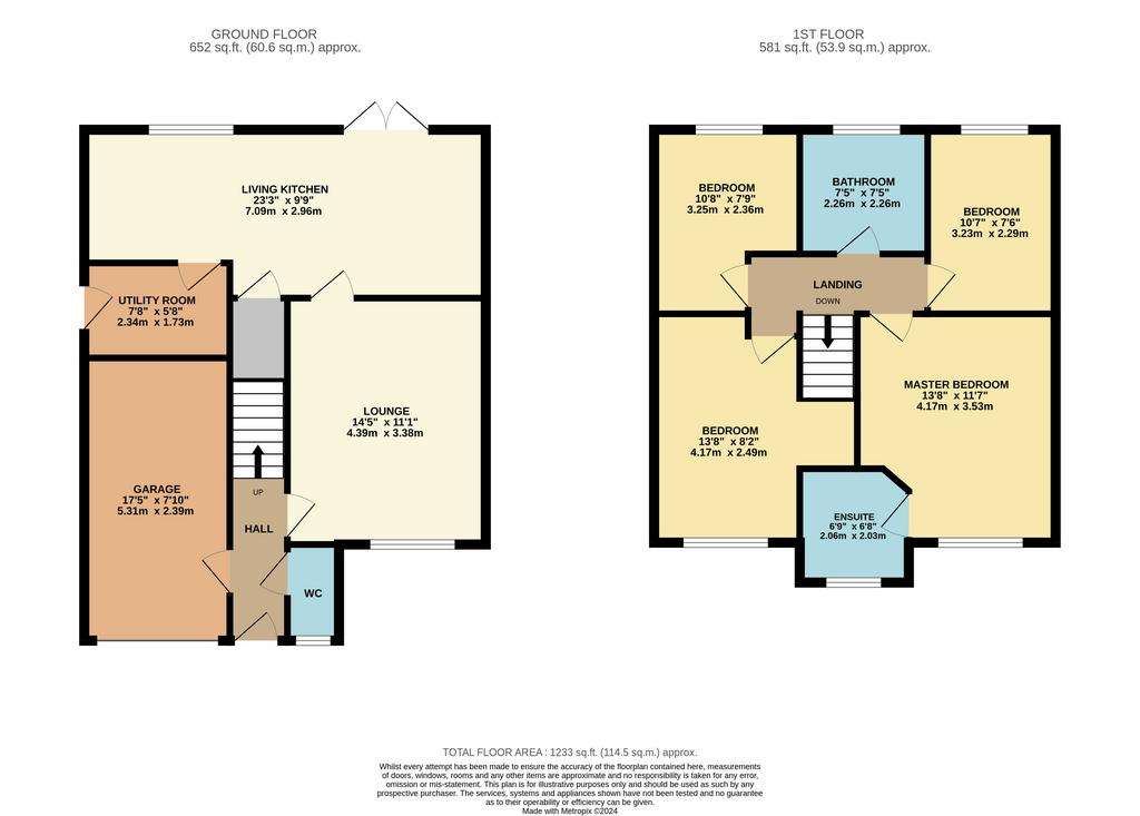 4 bedroom detached house for sale - floorplan