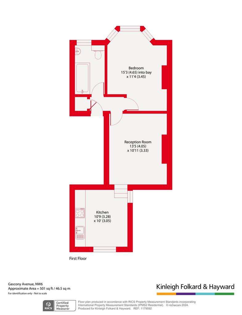 1 bedroom flat for sale - floorplan