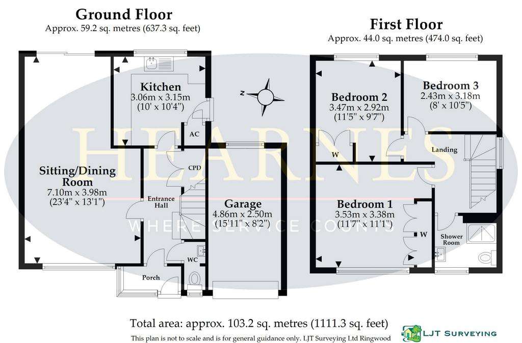 3 bedroom detached house for sale - floorplan