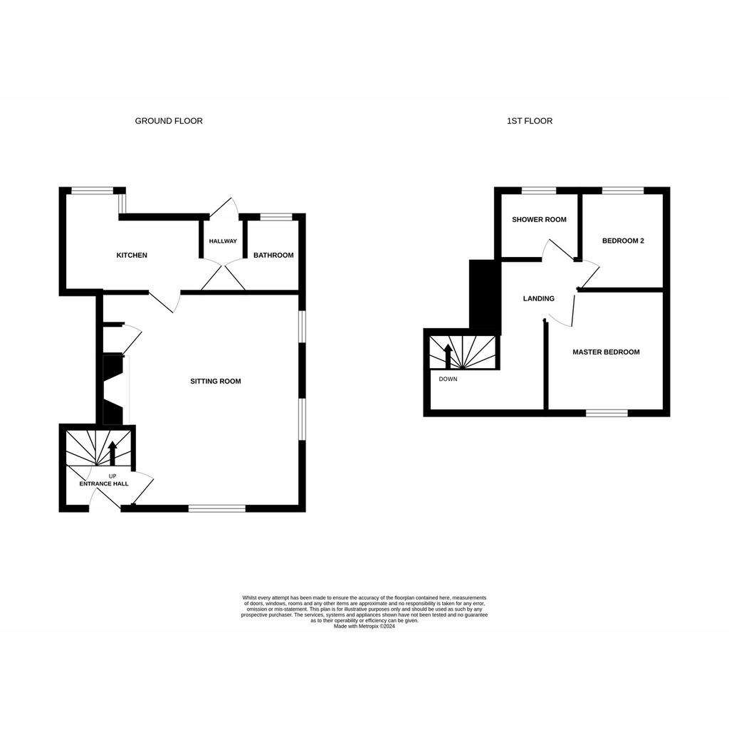 2 bedroom terraced house for sale - floorplan