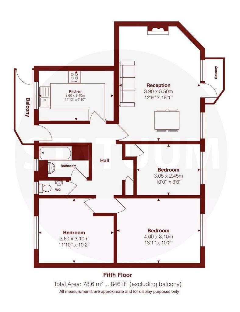 3 bedroom terraced house to rent - floorplan