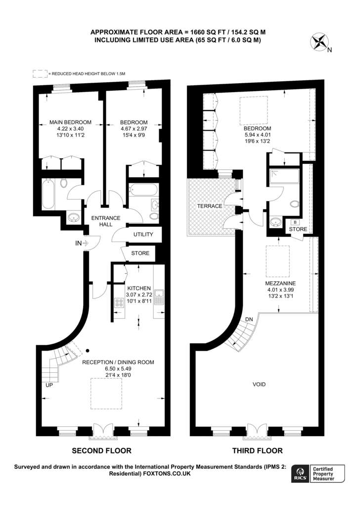 3 bedroom flat to rent - floorplan