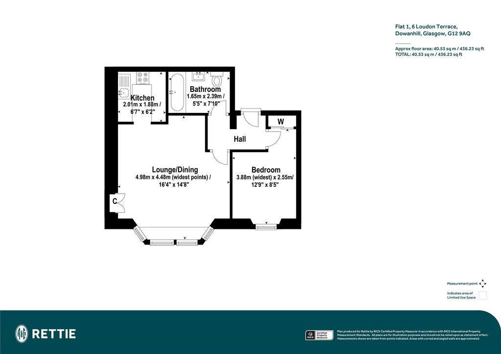 1 bedroom flat for sale - floorplan