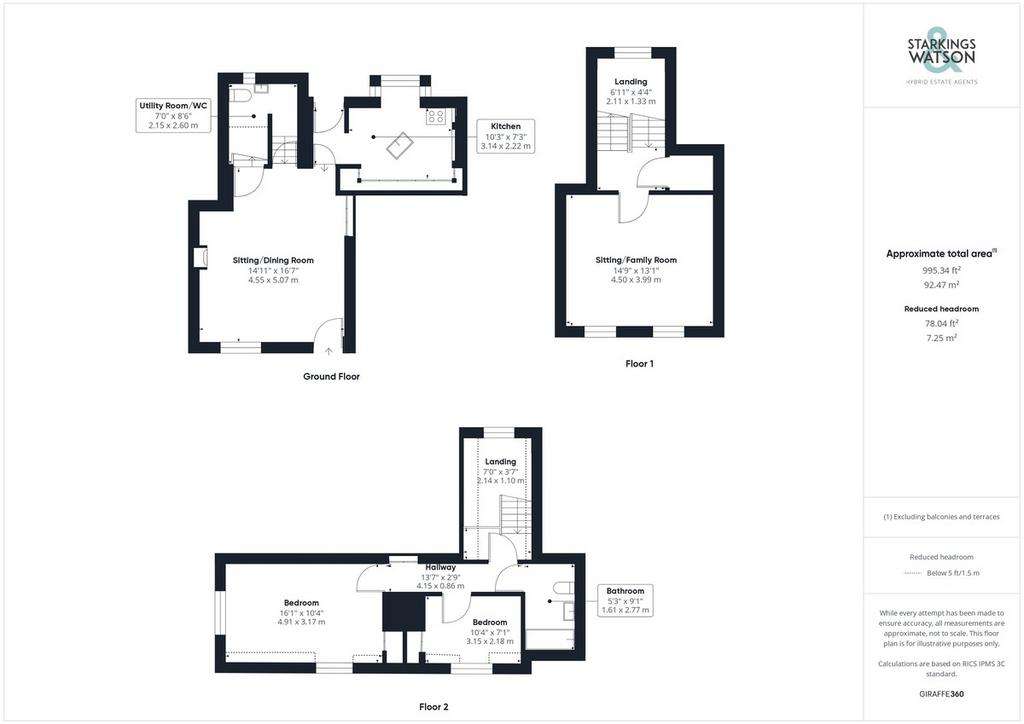 2 bedroom terraced house for sale - floorplan