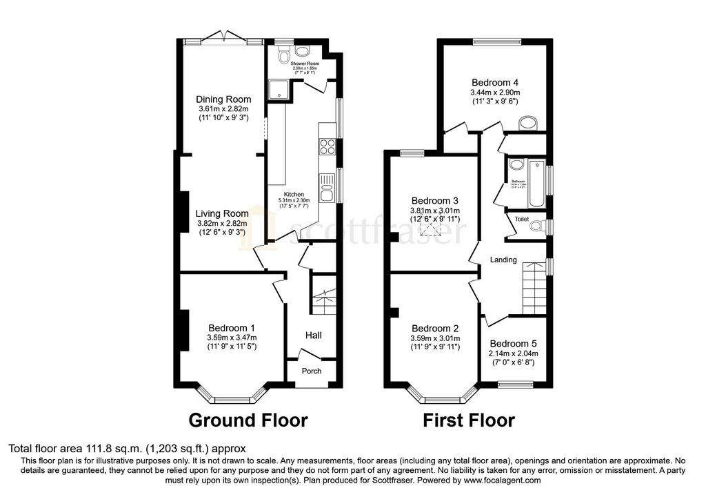 4 bedroom semi-detached house to rent - floorplan