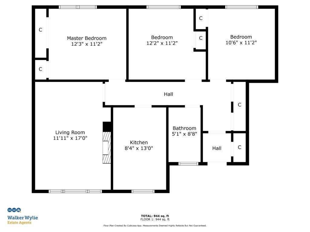 3 bedroom flat for sale - floorplan