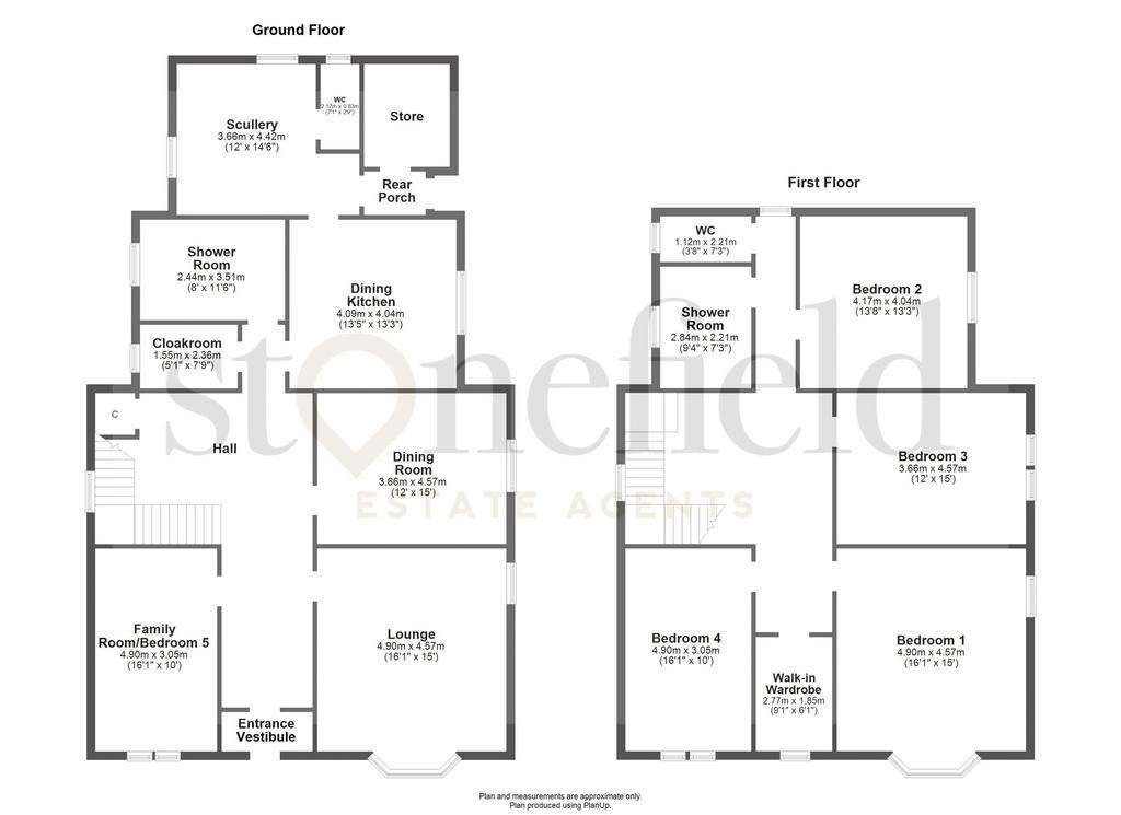 5 bedroom detached villa for sale - floorplan