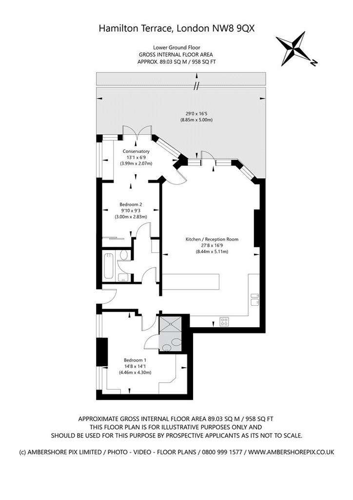 2 bedroom flat to rent - floorplan