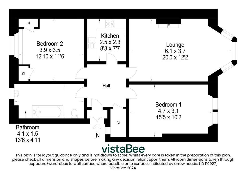 2 bedroom flat for sale - floorplan