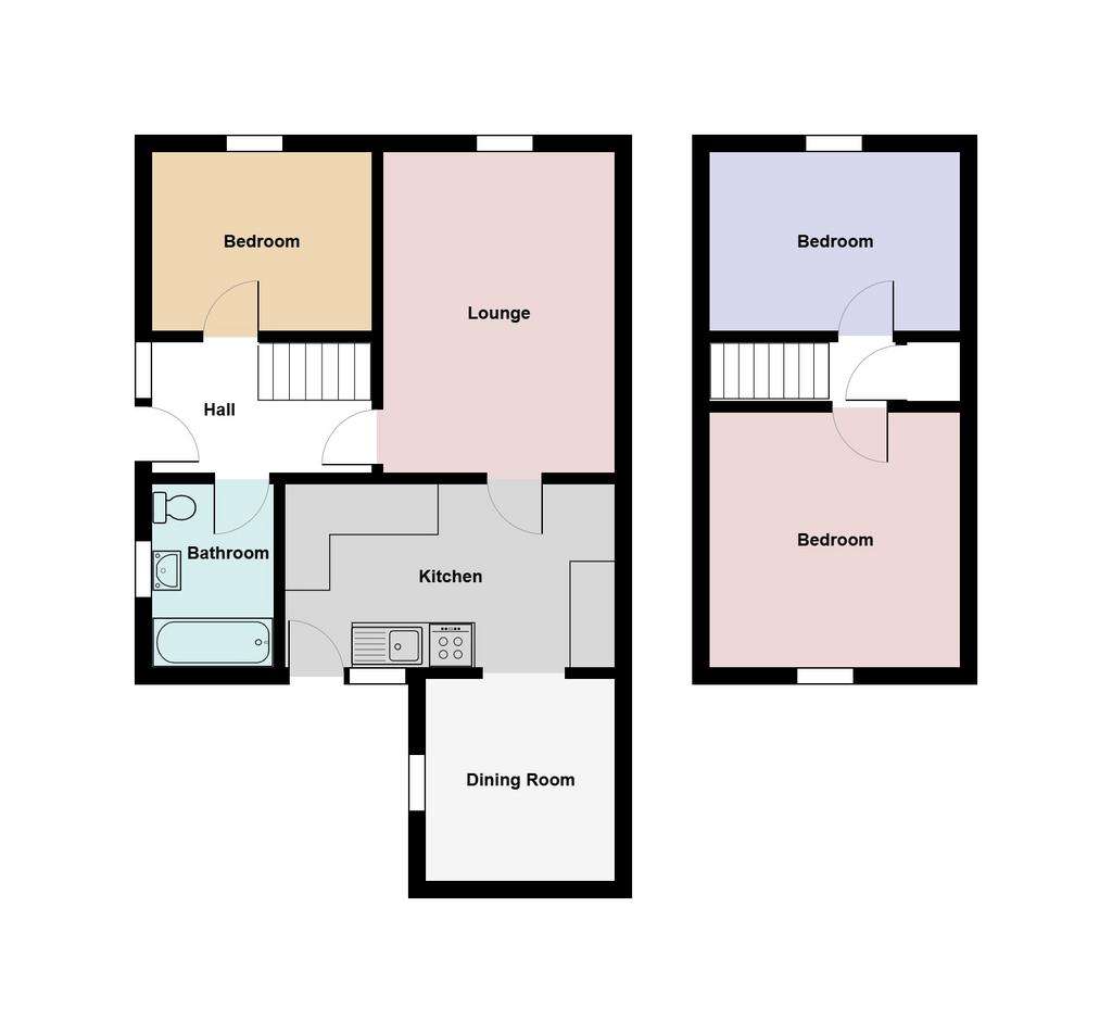 3 bedroom bungalow for sale - floorplan