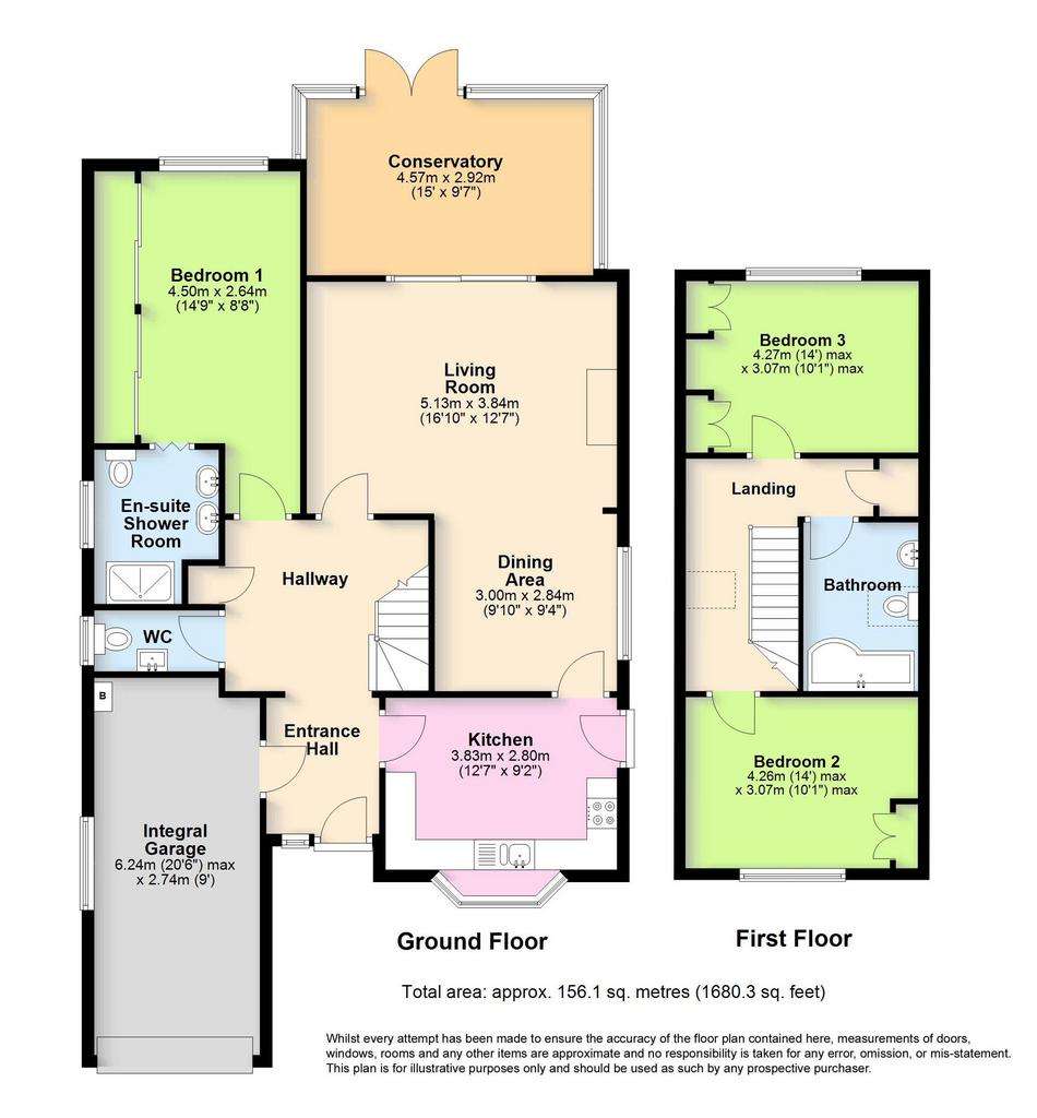 3 bedroom detached house for sale - floorplan