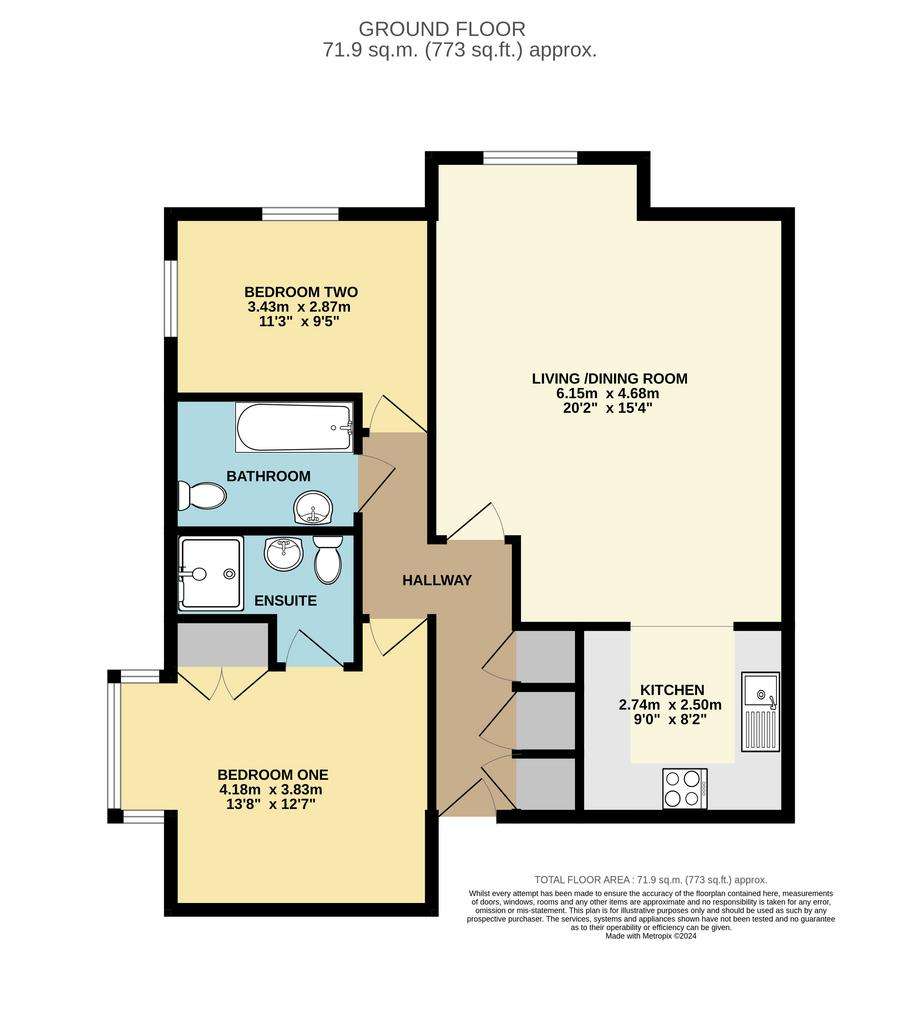 2 bedroom flat for sale - floorplan