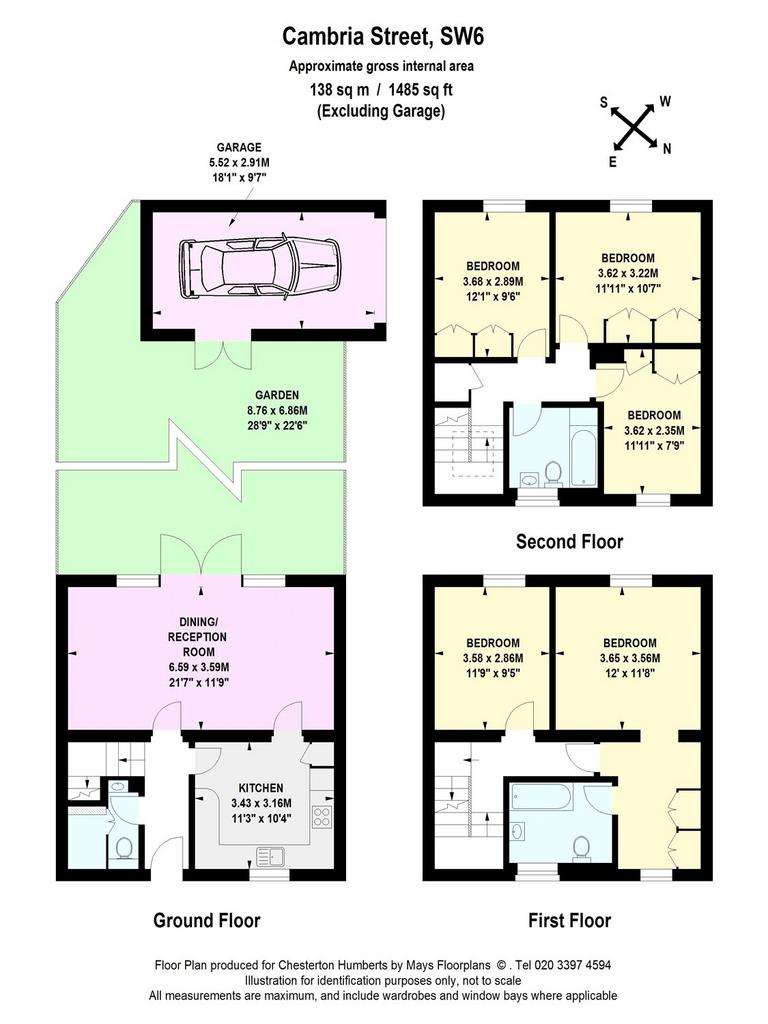 5 bedroom end of terrace house to rent - floorplan