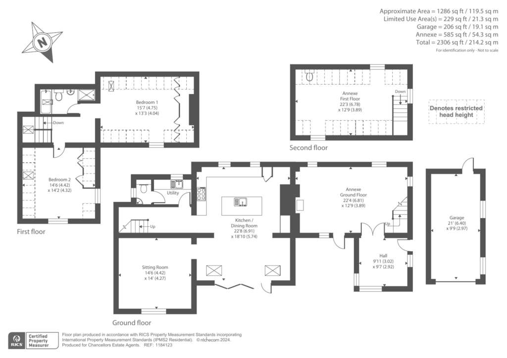 2 bedroom cottage for sale - floorplan